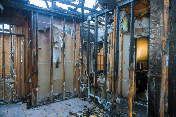 Professional Smoke Damage Removal technician working in Kean University, NJ